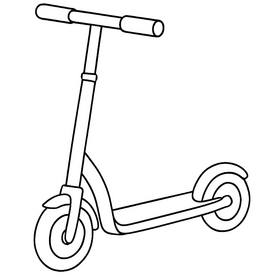 hulajnoga kolorowanka